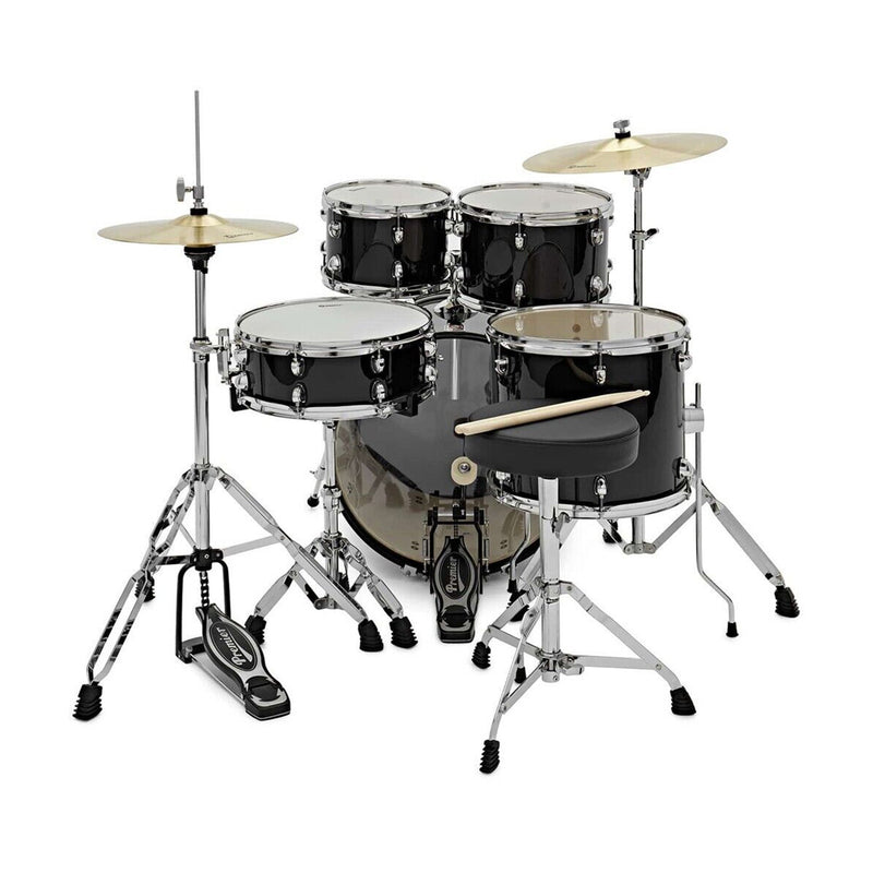 Premier PR225DKBKW Revolution 22inch 5PC Acoustic Drum Kit(Black)