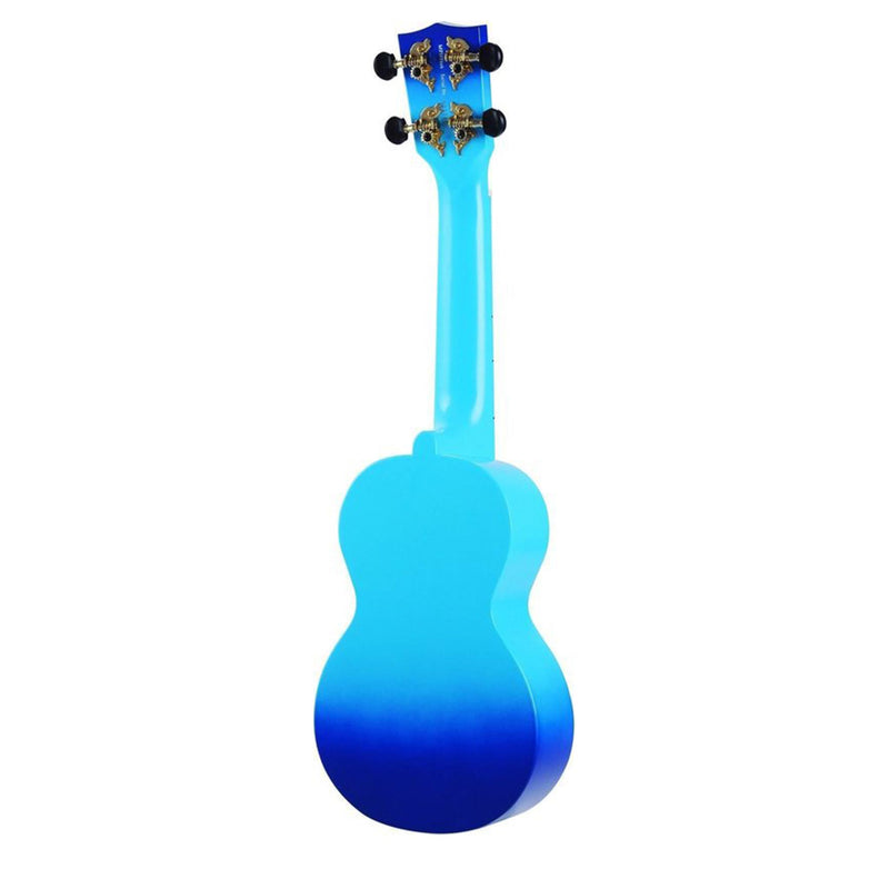 Mahalo TE-MD1HBBUB Hibiscus Soprano Ukulele Hibiscus Blue Burst Guitar