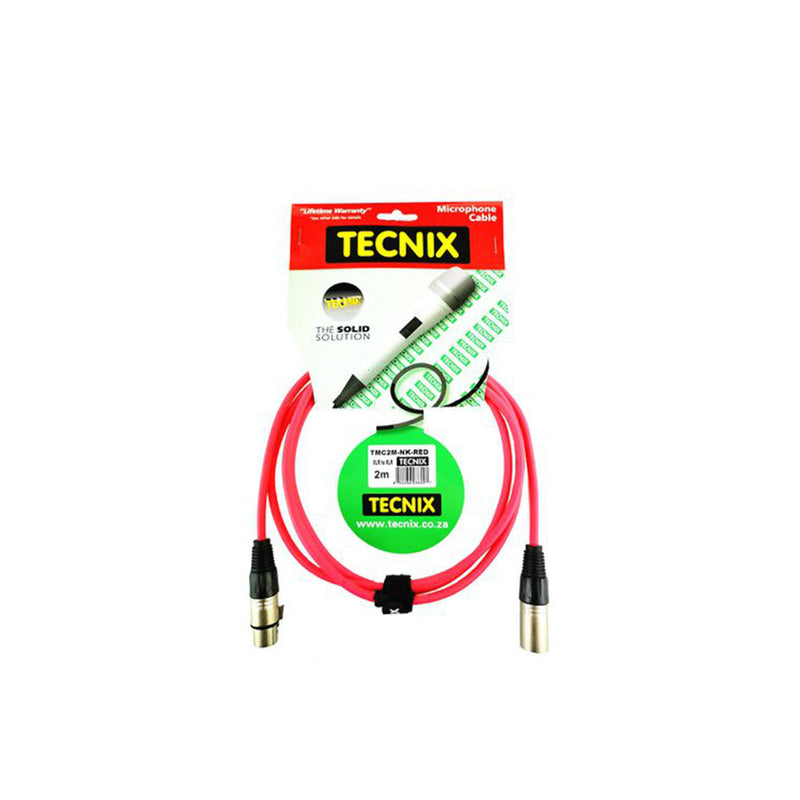 Tecnix 2m XLR M-F XLR Cable - CABLES - TECNIX - TOMS The Only Music Shop