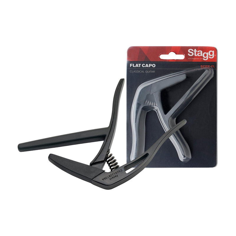 Stagg STAG-SCPXFLBK Flat Capo Black - CAPOS - STAGG TOMS The Only Music Shop