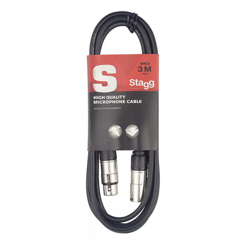Stagg STAG-SMC3 3m XLR-XLR Microphone Cable - CABLES - STAGG TOMS The Only Music Shop