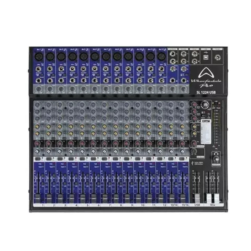 Wharfedale WHAR-SL1224USB Mixer With Built In Processor - DJ MIXERS - WHARFEDALE TOMS The Only Music Shop
