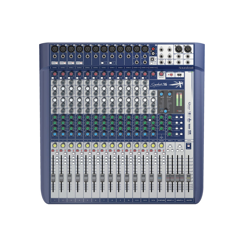 Soundcraft Signature 16 - 16-channel Compact Analogue Mixer - PA MIXERS - SOUNDCRAFT - TOMS The Only Music Shop