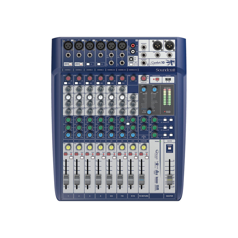 Soundcraft Signature 10 - 10-channel Compact Analogue Mixer - PA MIXERS - SOUNDCRAFT - TOMS The Only Music Shop