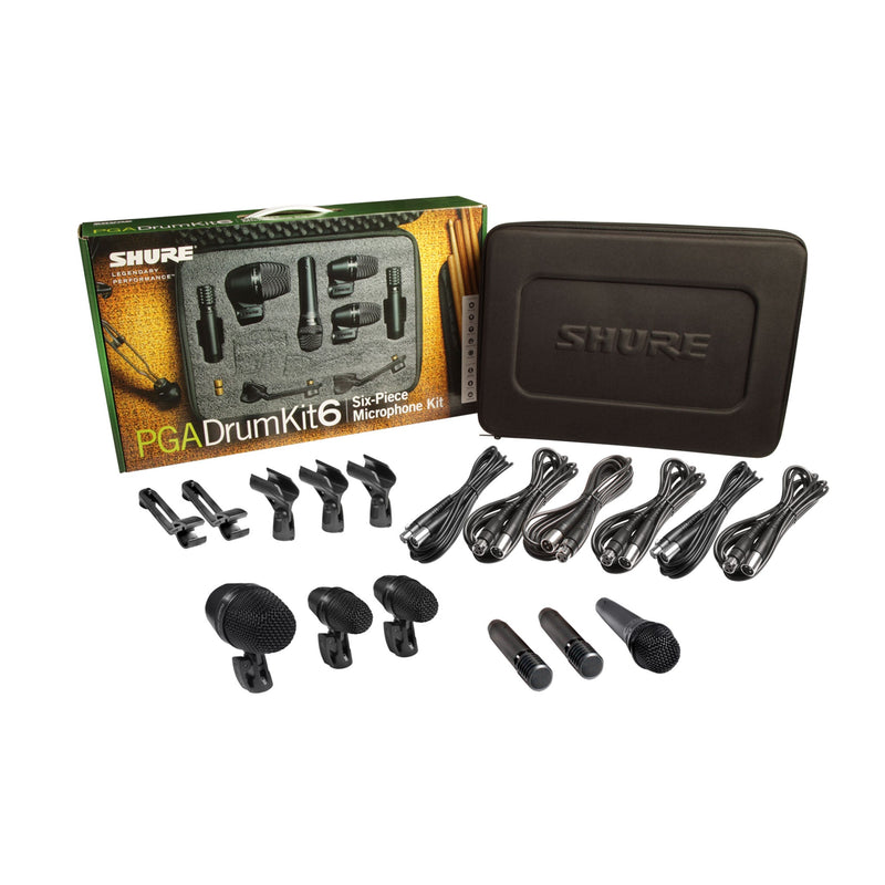 Shure PGADRUMKIT6 - PG Alta Drum Microphone Kit 6 - The Extended Package - MICROPHONES - SHURE - TOMS The Only Music Shop