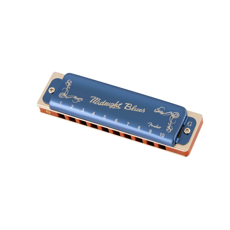 Fender 099-0702-102 Midnight Blues G Harmonica - HARMONICAS - FENDER TOMS The Only Music Shop