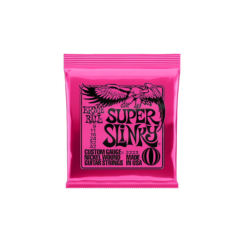 Ernie Ball 2223 Super Slinky Nickel Wound Electric Guitar Strings - .009-.042 - GUITAR STRINGS - ERNIE BALL - TOMS The Only Music Shop