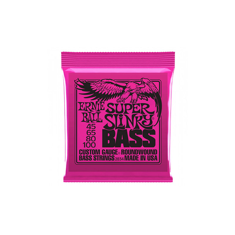 Ernie Ball 2834 Super Slinky Nickel Wound Electric Bass Strings - .045-.100 - BASS GUITAR STRINGS - ERNIE BALL - TOMS The Only Music Shop