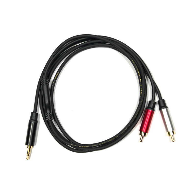 ABT ABT-AC035M Audio Cable 3-5 Male 2By RCA Male 2 Meters - CABLES - AMPLIFIED BY TOMS TOMS The Only Music Shop