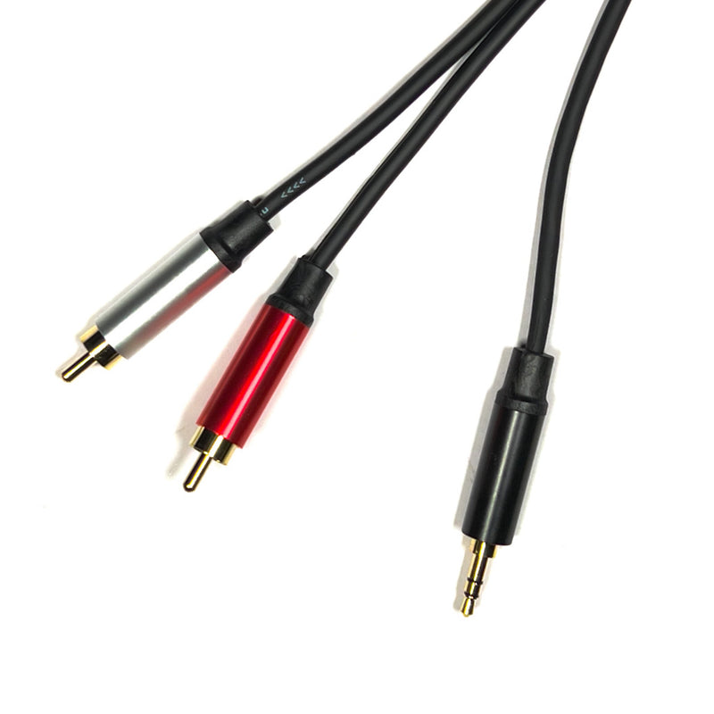 ABT ABT-AC035M 3.5mm Male to 2 x RCA Male Audio Cable 2 Meters