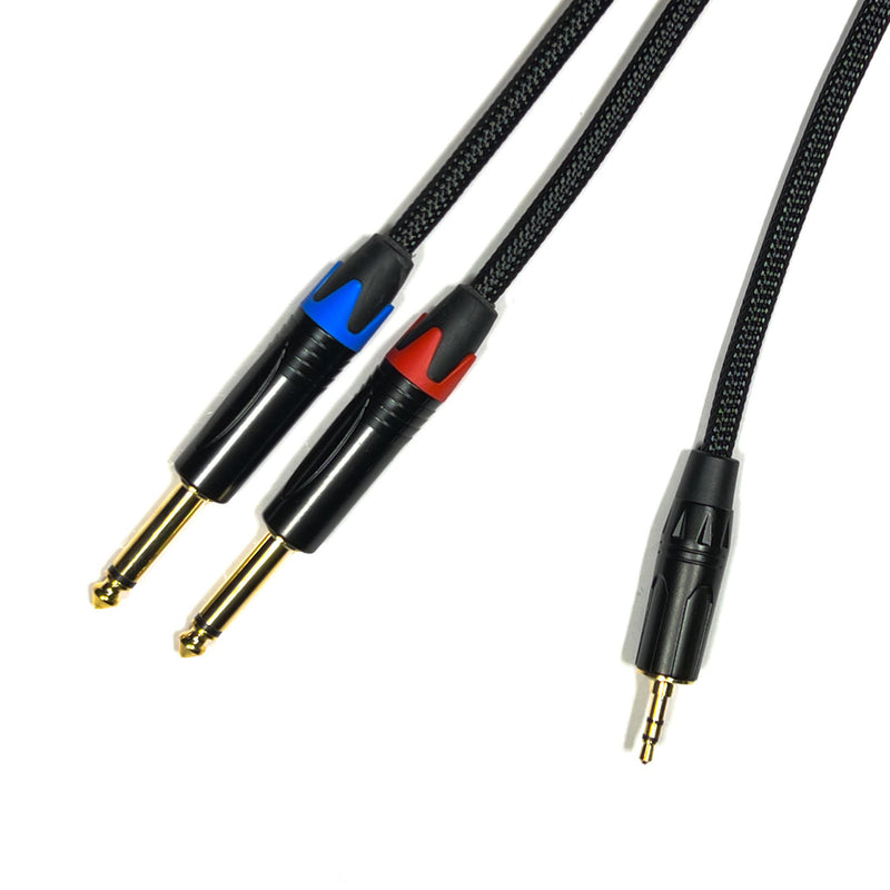 ABT ABT-AC036MBP 3.5mm Male to 2 x 6.5mm Mono Audio Cable 3 Meters