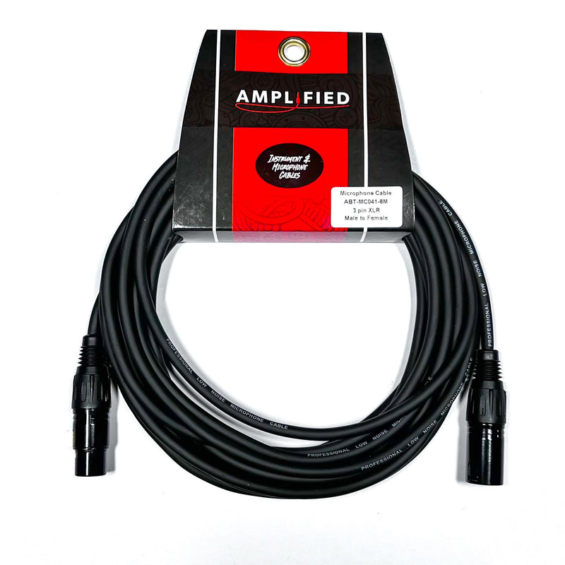 ABT ABT-MC041-10M Xlr Cable Male-Female Black PVC 10 Meters - CABLES - AMPLIFIED BY TOMS TOMS The Only Music Shop
