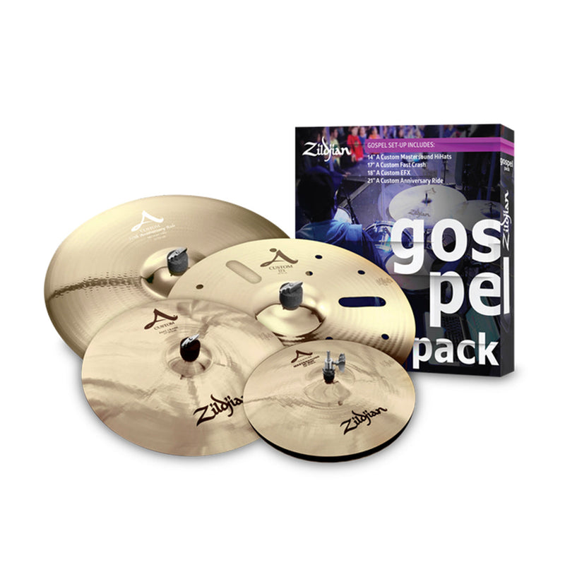 Zildjian A Custom Gospel Cymbal Set - 14/17/18/21 inch - CYMBALS - ZILDJIAN - TOMS The Only Music Shop