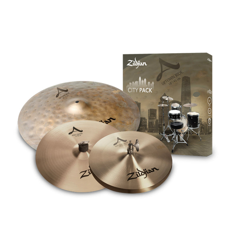 Zildjian A City Cymbal Set - 12/14/18 inch - CYMBALS - ZILDJIAN - TOMS The Only Music Shop