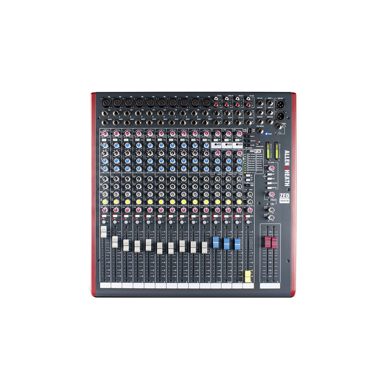Allen and Heath ZED-16FX 16-channel Mixer with USB Audio Interface and Effects - PA MIXERS - ALLEN & HEATH - TOMS The Only Music Shop