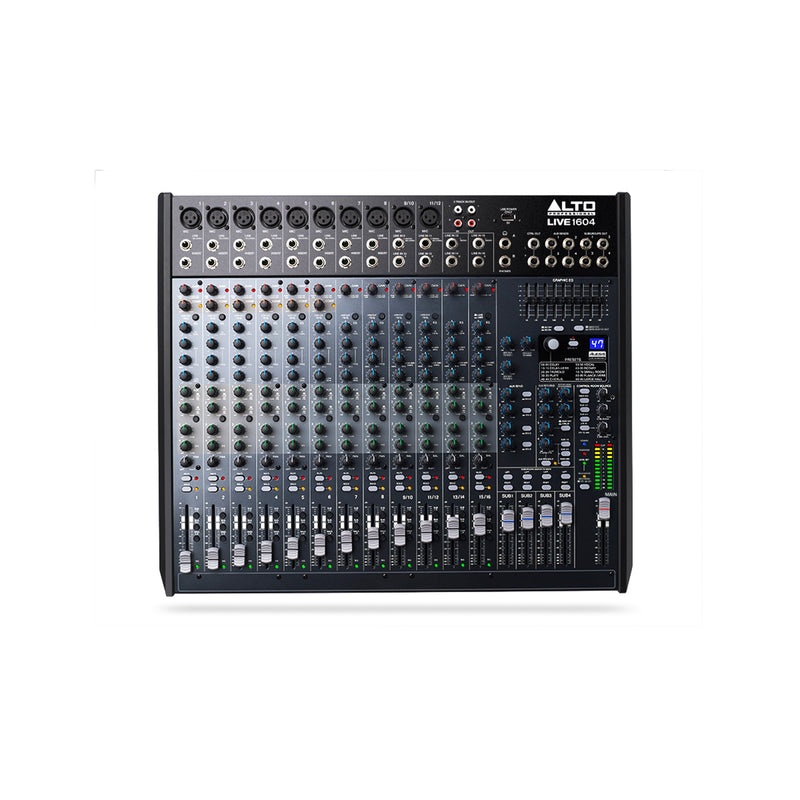 Alto Professional Live 1604 Professional 16-Channel/4-Bus Mixer - PA MIXERS - ALTO PROFESSIONAL - TOMS The Only Music Shop