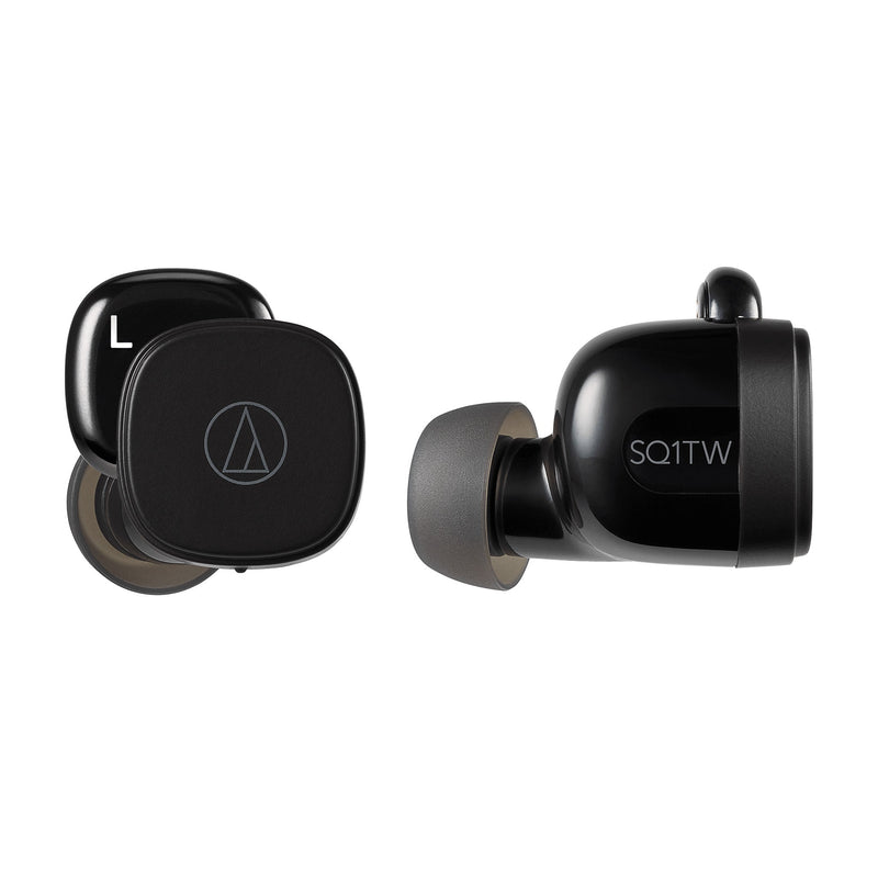 AUDIO TECHNICA ATH-SQ1TW-BK True Wireless Headphones Black
