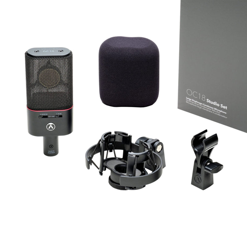 Austrian Audio OC18 Cardioid Pattern Precision Microphone Studio Set - MICROPHONES - AUSTRIAN AUDIO - TOMS The Only Music Shop