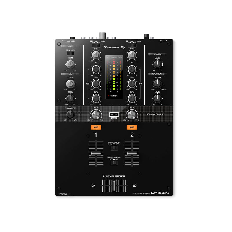 Pioneer DJM-250MK2 2-Channel Dj Mixer With Independent Channel Filter