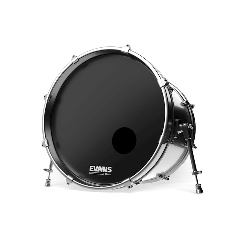 Evans EQ3 Resonant Black Bass Drumhead - 22 inch - With Port Hole - DRUM HEADS - EVANS - TOMS The Only Music Shop