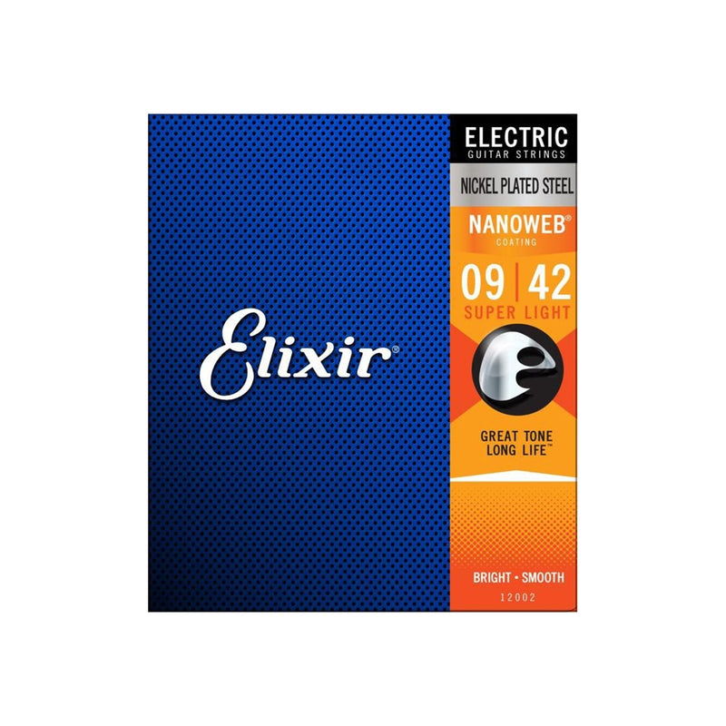 ELIXIR ES12002 Nanoweb Super Light Electric Guitar Strings - ELECTRIC GUITAR STRINGS - ELIXIR - TOMS The Only Music Shop