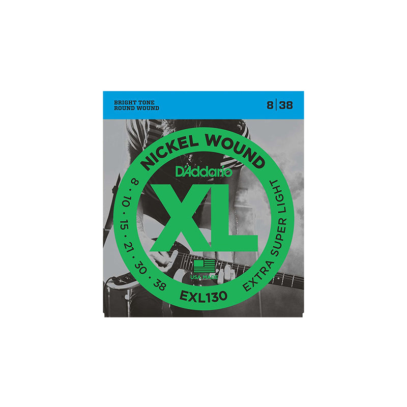 D'Addario EXL130 Nickel Wound Electric Strings - .008-.038 Extra Super Light - GUITAR STRINGS - D'ADDARIO - TOMS The Only Music Shop