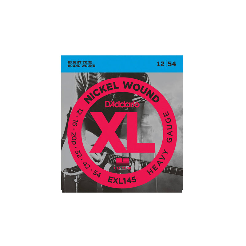 D'Addario EXL145 Nickel Wound Electric Strings - .012-.054 Heavy - GUITAR STRINGS - D'ADDARIO - TOMS The Only Music Shop