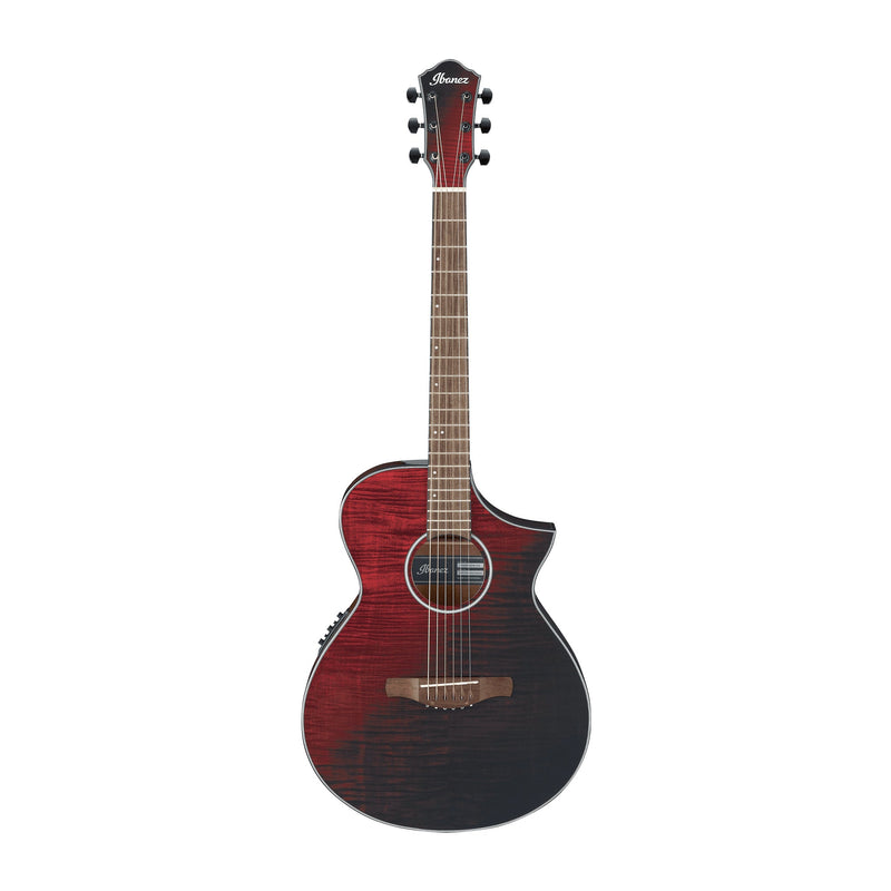IBANEZ AEWC400-TKS Acoustic Electric Guitar Transparent Black Sunburst - ACOUSTIC ELECTRIC GUITARS - IBANEZ - TOMS The Only Music Shop
