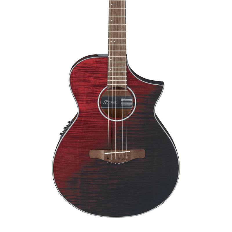 IBANEZ AEWC400-TKS Acoustic Electric Guitar Transparent Black Sunburst - ACOUSTIC ELECTRIC GUITARS - IBANEZ - TOMS The Only Music Shop