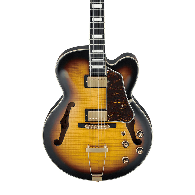 IBANEZ AF95FM-AYS Artcore Expressionist Hollow-Body Electric Guitar in Antique Yellow Sunburst (AYS) - HOLLOWBODY GUITARS - IBANEZ - TOMS The Only Music Shop