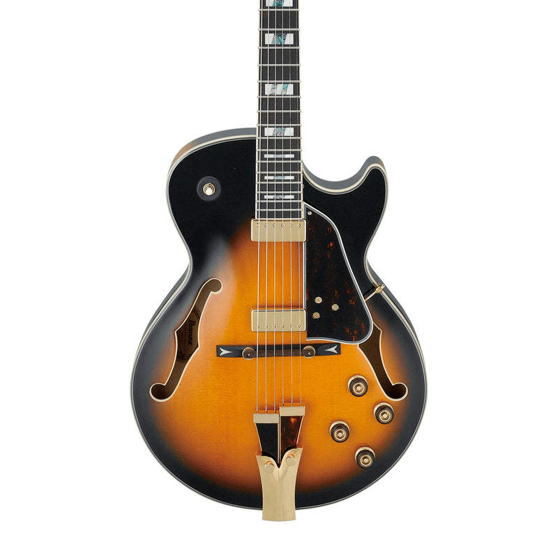 IBANEZ GB10SE-BS Signature George Benson Hollow-Body Electric Guitar in Brown Sunburst (BS) - Hardshell Case Included - HOLLOWBODY GUITARS - IBANEZ - TOMS The Only Music Shop