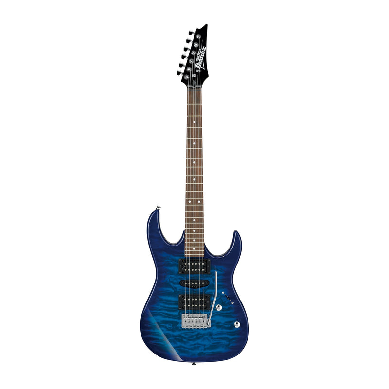 IBANEZ GRX70QA-TBB Gio Electric Guitar Transparent Blue Burst - ELECTRIC GUITARS - IBANEZ - TOMS The Only Music Shop