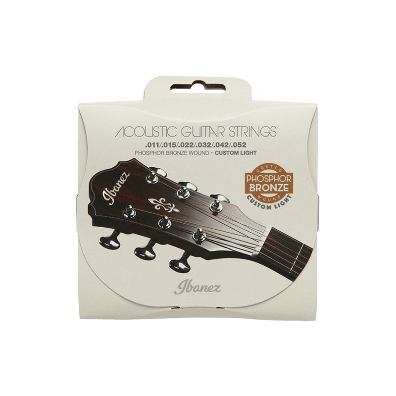 IBANEZ IACSP62C (Coated) Acoustic Guitar Strings - Phosphor Bronze Custom Light - GUITAR STRINGS - IBANEZ - TOMS The Only Music Shop