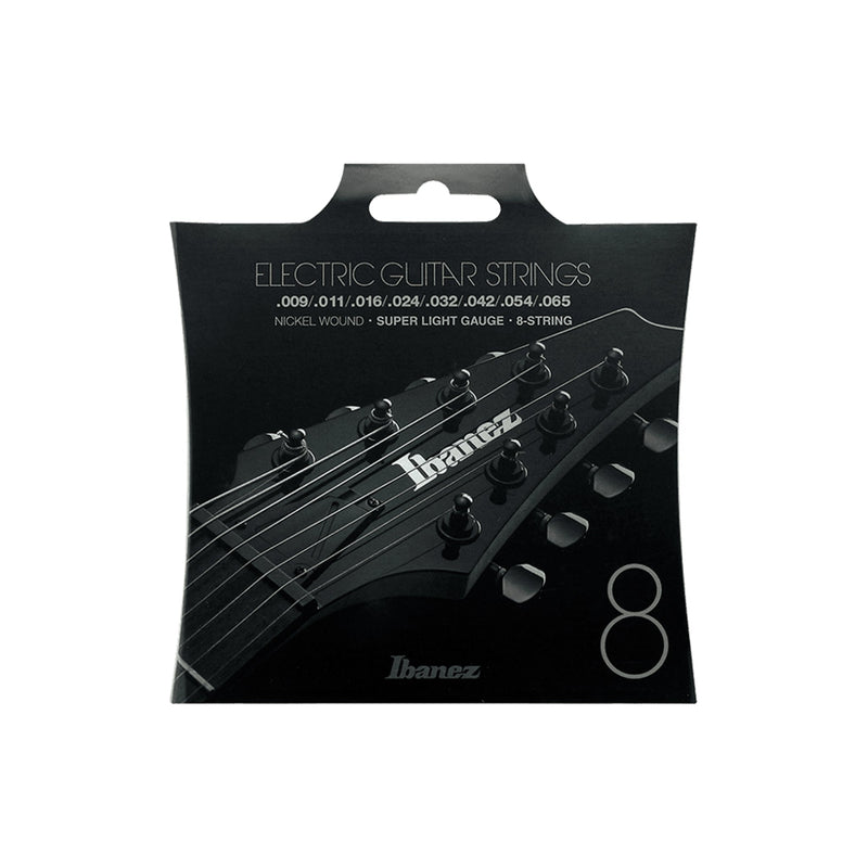 IBANEZ IEGS8 Nickel Wound Electric Guitar Strings - Super Light Gauge 8-string - GUITAR STRINGS - IBANEZ - TOMS The Only Music Shop