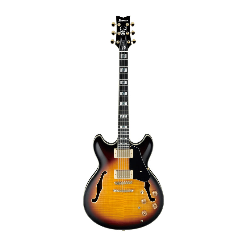 IBANEZ JSM10-VYS Signature John Scofield Hollow-Body Electric Guitar in Vintage Yellow Sunburst (VYS) - Hardshell Case Included - HOLLOWBODY GUITARS - IBANEZ - TOMS The Only Music Shop