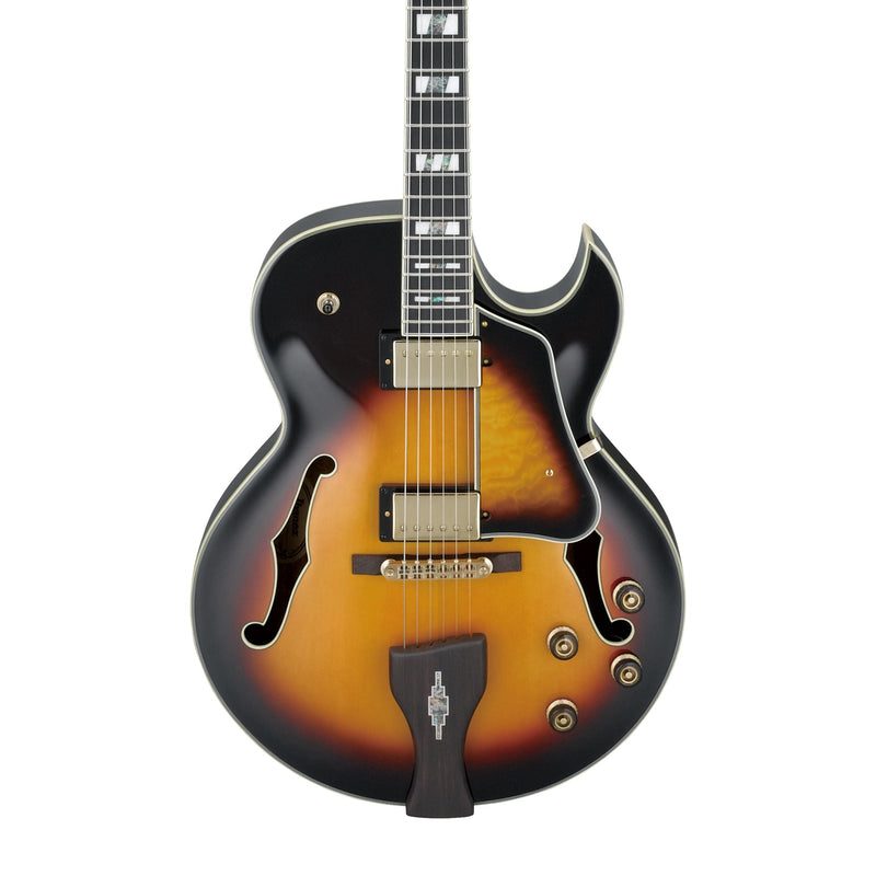 IBANEZ LGB30-VYS Signature George Benson Hollow-Body Electric Guitar in Vintage Yellow Sunburst (VYS) - Hardshell Case Included - HOLLOWBODY GUITARS - IBANEZ - TOMS The Only Music Shop