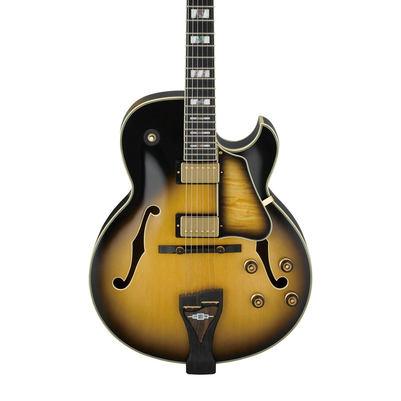 IBANEZ LGB300-VYS Signature George Benson Hollow-Body Electric Guitar in Vintage Yellow Sunburst (VYS) - Hardshell Case Included - HOLLOWBODY GUITARS - IBANEZ - TOMS The Only Music Shop