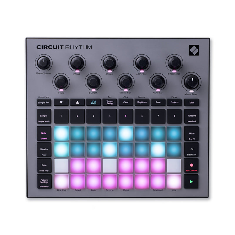 Novation NOVCIRCUITRYTHM Circuit Rhythm Groovebox Midi Controller - MIDI CONTROLLERS - NOVATION TOMS The Only Music Shop