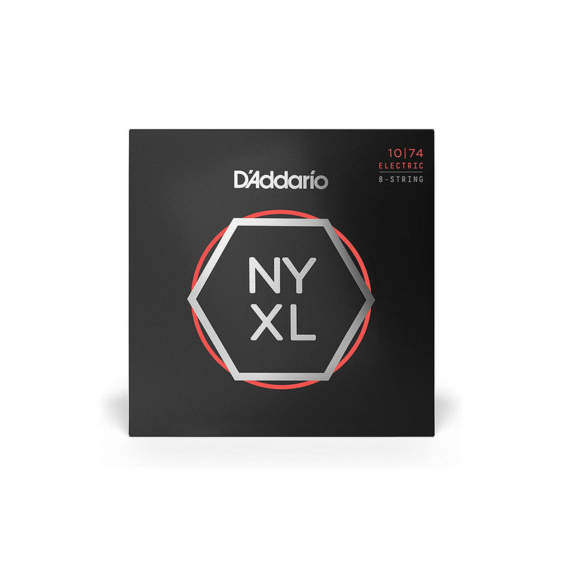 D'Addario NYXL1074 Nickel Wound Electric Strings - .010-.074 8-string Regular Light - GUITAR STRINGS - D'ADDARIO - TOMS The Only Music Shop