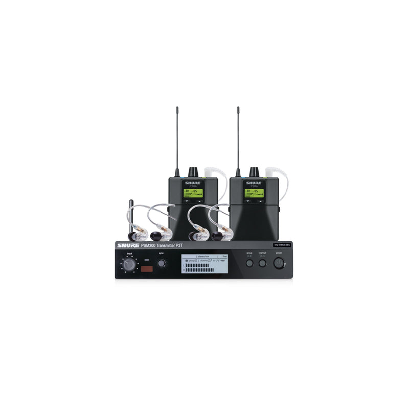 Shure P3TERA215TWP-T11 Psm300 TwinPack Pro Bodypack System  - WIRELESS SYSTEMS - SHURE TOMS The Only Music Shop