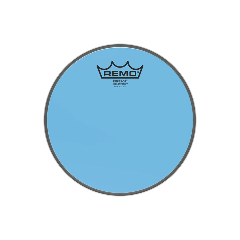 REMO Emperor Colortone 8" Blue Drumhead - DRUM HEADS - REMO - TOMS The Only Music Shop