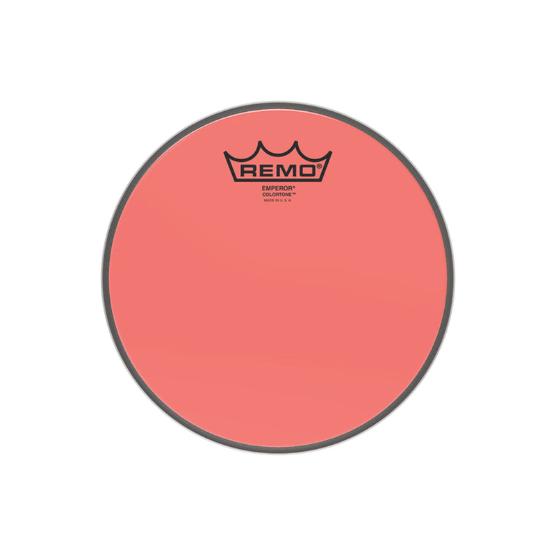 REMO Emperor Colortone 8" Red Drumhead - DRUM HEADS - REMO - TOMS The Only Music Shop