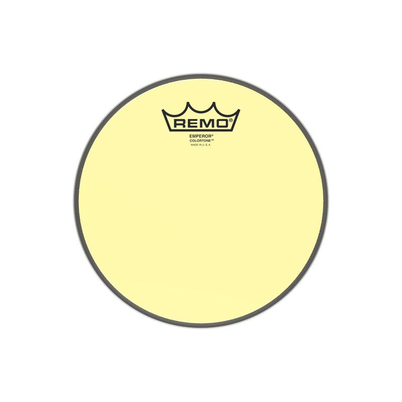 REMO Emperor Colortone 8" Yellow Drumhead - DRUM HEADS - REMO - TOMS The Only Music Shop