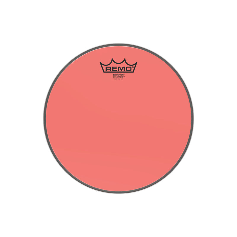 REMO Emperor Colortone 10" Red Drumhead - DRUM HEADS - REMO - TOMS The Only Music Shop