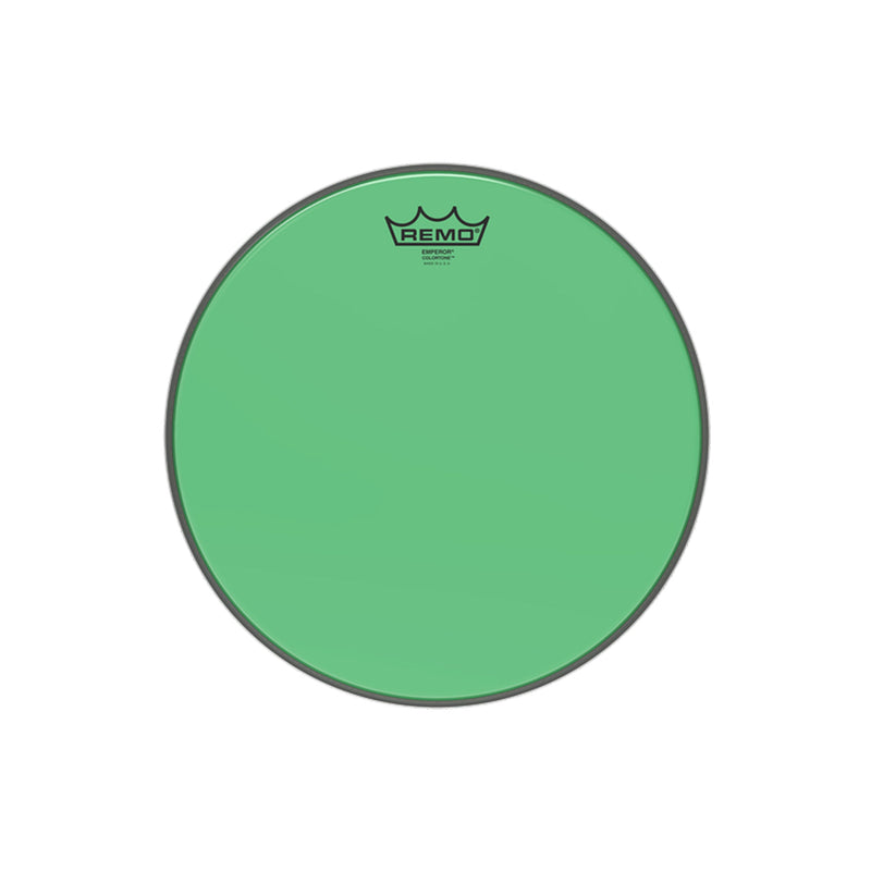REMO Emperor Colortone 13" Green Drumhead - DRUM HEADS - REMO - TOMS The Only Music Shop