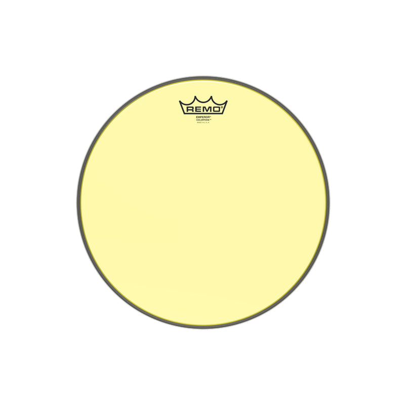 REMO Emperor Colortone 13" Yellow Drumhead - DRUM HEADS - REMO - TOMS The Only Music Shop