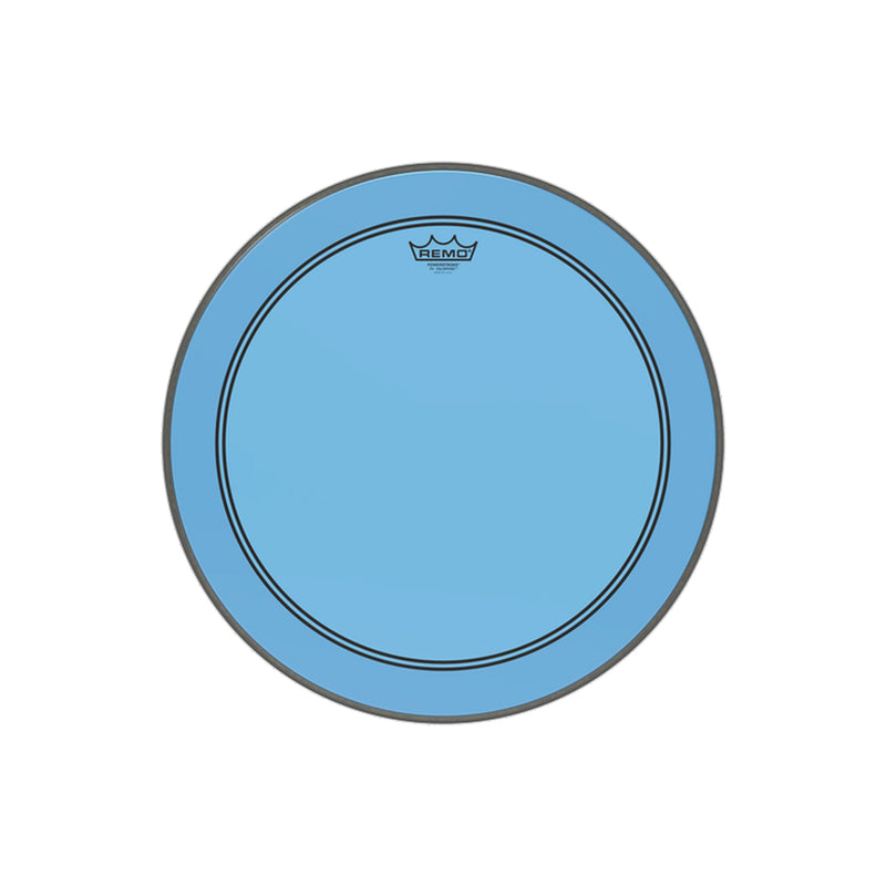 REMO Powerstroke 3 Colortone 20" Blue Bass Drumhead - DRUM HEADS - REMO - TOMS The Only Music Shop