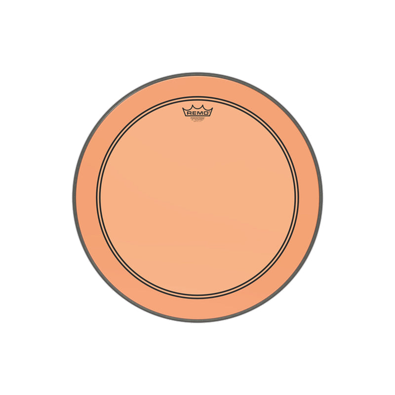 REMO Powerstroke 3 Colortone 20" Orange Bass Drumhead - DRUM HEADS - REMO - TOMS The Only Music Shop