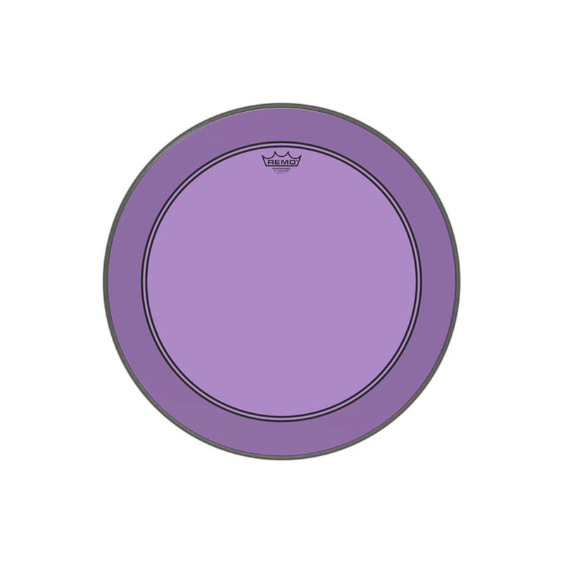 REMO Powerstroke P3 Colortone 22" Purple Bass Drumhead - DRUM HEADS - REMO - TOMS The Only Music Shop