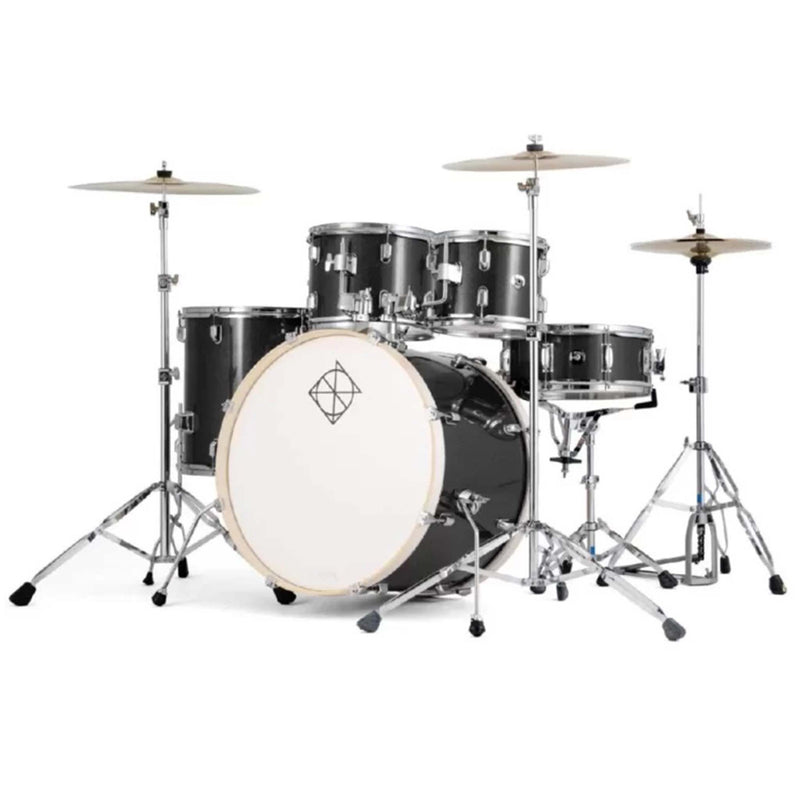 Dixon REPODSP522C1GM Spark 5pc Drum Kit In Gun Metal With Cymbal - ACOUSTIC DRUM KITS - DIXON TOMS The Only Music Shop